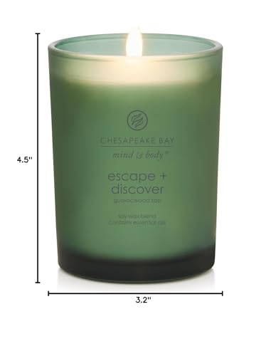 Chesapeake Bay Candle Scented Candle Peace + Tranquility (cashmere jasmine) 3-Wick Coffee Table Jar