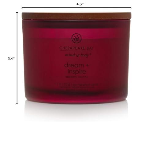 Chesapeake Bay Candle Scented Candle Peace + Tranquility (cashmere jasmine) 3-Wick Coffee Table Jar