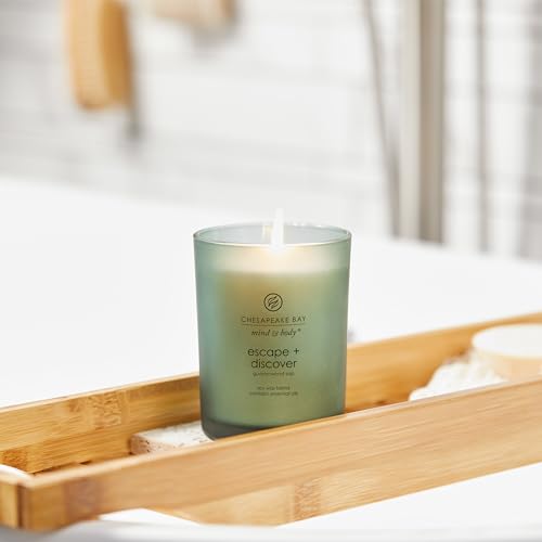 Chesapeake Bay Candle Scented Candle Peace + Tranquility (cashmere jasmine) 3-Wick Coffee Table Jar