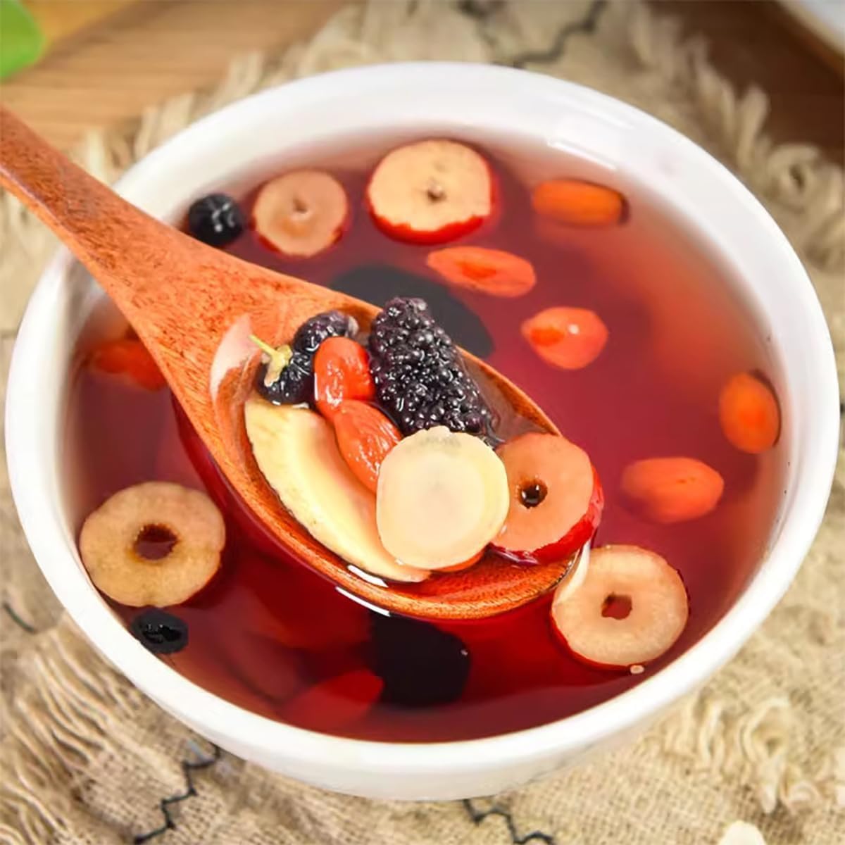 Ginseng Six Treasure Tea Kidney Tea, Natural Organic Kidney Tea Bags to Promote Kidney Health Balance Hormones, Improve Sleep Fatigue for Women & Men - No Additives