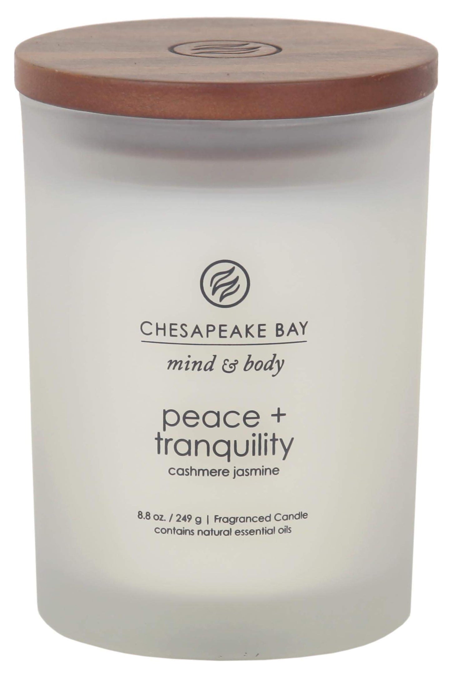 Chesapeake Bay Candle Scented Candle Peace + Tranquility (cashmere jasmine) 3-Wick Coffee Table Jar