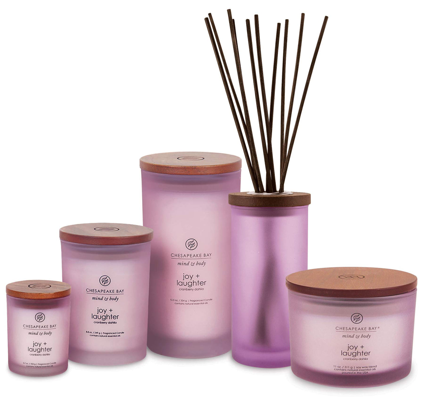 Chesapeake Bay Candle Scented Candle Peace + Tranquility (cashmere jasmine) 3-Wick Coffee Table Jar