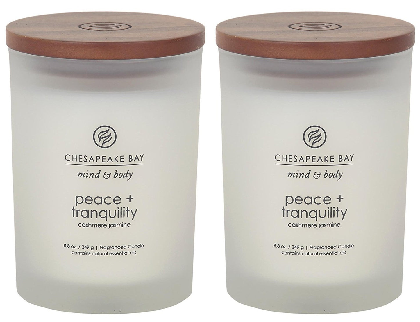 Chesapeake Bay Candle Scented Candle Peace + Tranquility (cashmere jasmine) 3-Wick Coffee Table Jar