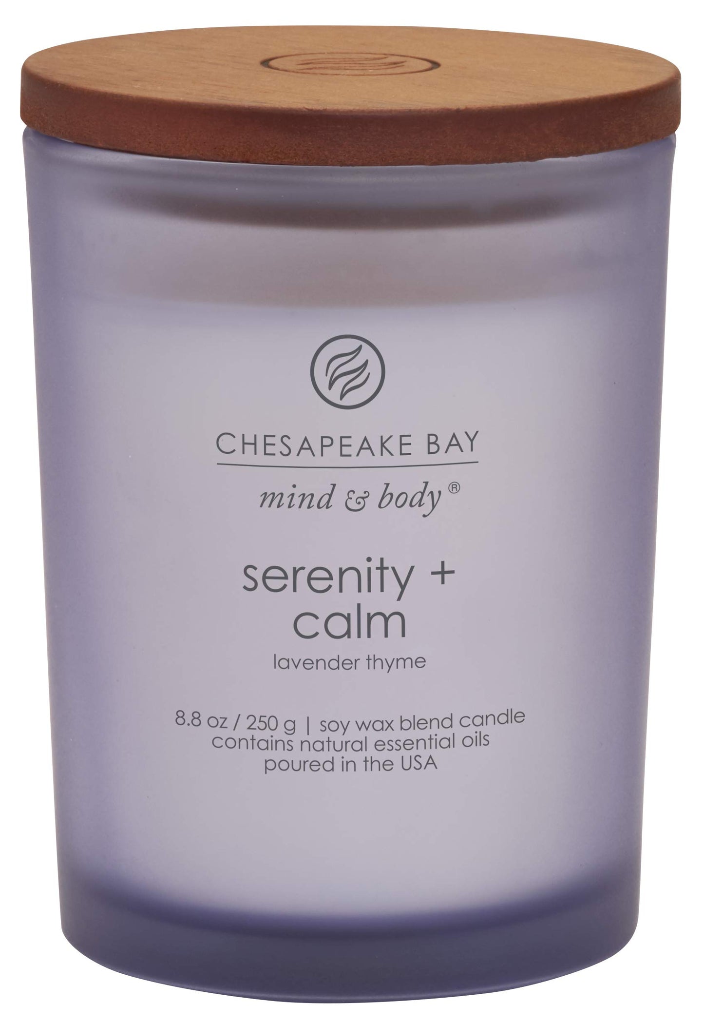 Chesapeake Bay Candle Scented Candle Peace + Tranquility (cashmere jasmine) 3-Wick Coffee Table Jar