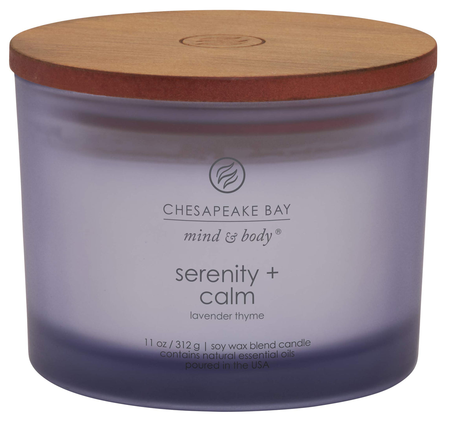 Chesapeake Bay Candle Scented Candle Peace + Tranquility (cashmere jasmine) 3-Wick Coffee Table Jar