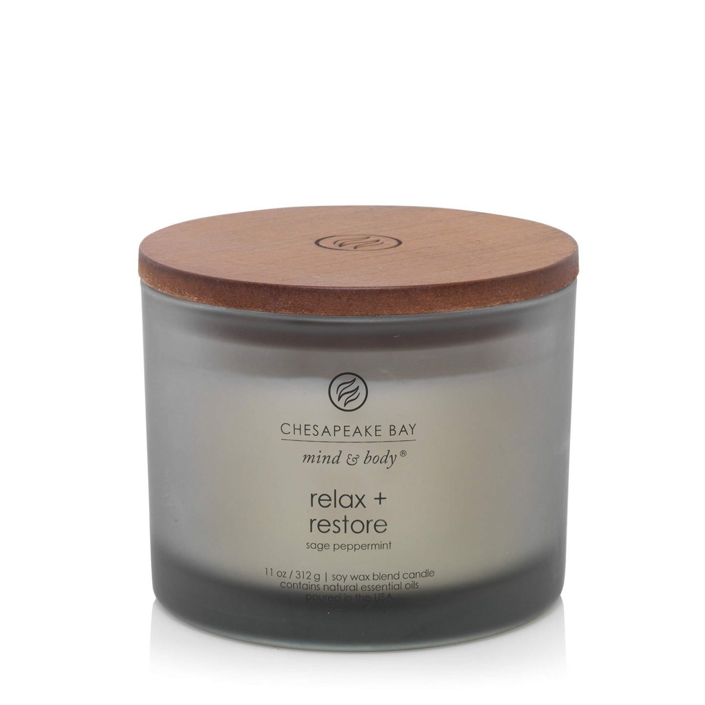 Chesapeake Bay Candle Scented Candle Peace + Tranquility (cashmere jasmine) 3-Wick Coffee Table Jar