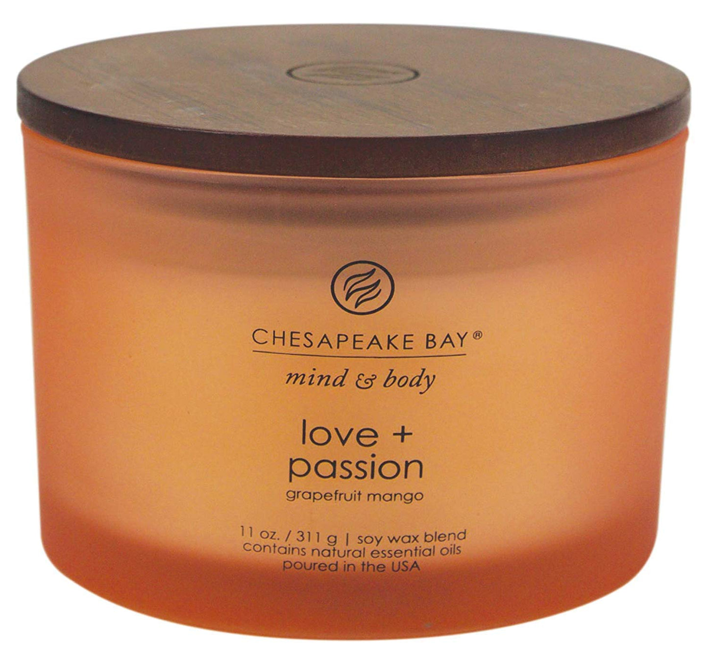 Chesapeake Bay Candle Scented Candle Peace + Tranquility (cashmere jasmine) 3-Wick Coffee Table Jar