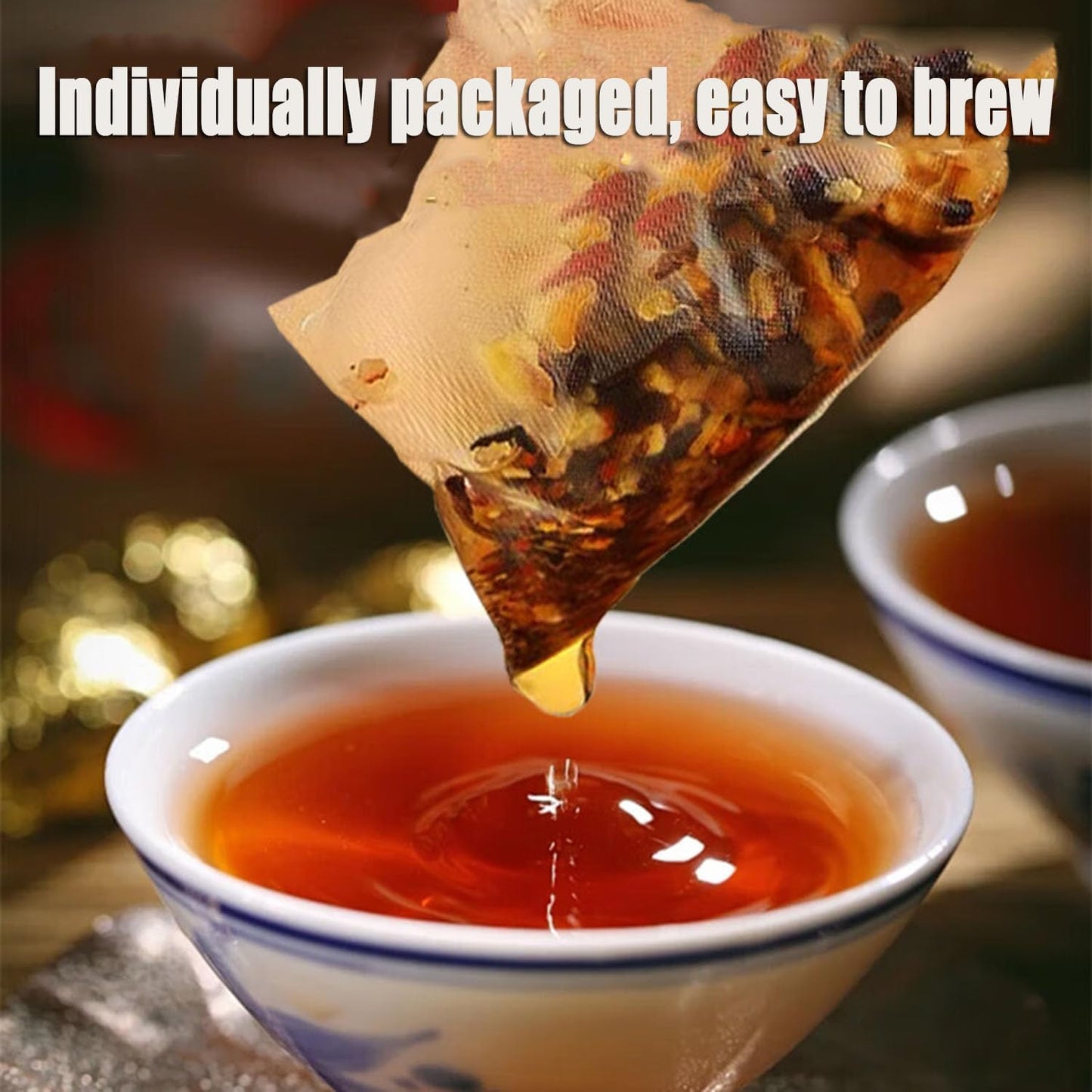 Ginseng Six Treasure Tea Kidney Tea, Natural Organic Kidney Tea Bags to Promote Kidney Health Balance Hormones, Improve Sleep Fatigue for Women & Men - No Additives