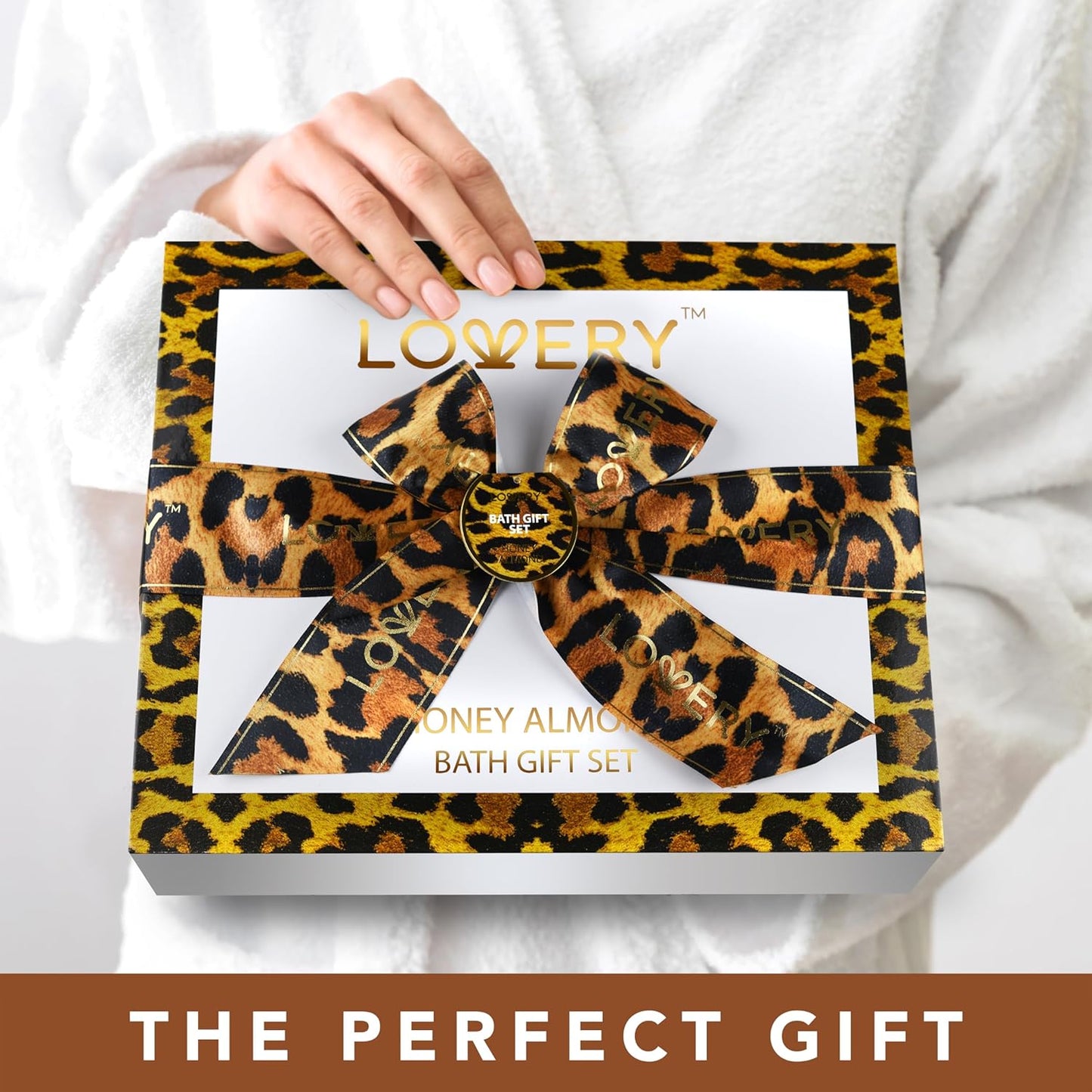 At-Home Spa Kit with Honey Almond Scent–17Pcs RelaxingBath Gift Setwith Vitamin E-Rich Bath Essentials-Bubble Bath, Shower Steamer, Hand Cream,Lip Balm, Bath Robe, Slippers, Shower Cap & More