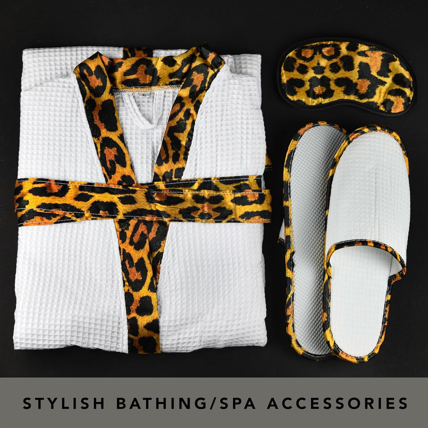 At-Home Spa Kit with Honey Almond Scent–17Pcs RelaxingBath Gift Setwith Vitamin E-Rich Bath Essentials-Bubble Bath, Shower Steamer, Hand Cream,Lip Balm, Bath Robe, Slippers, Shower Cap & More